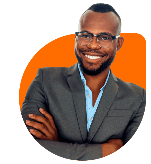 A man with glasses in a gray suit representing the North Africa talent pool