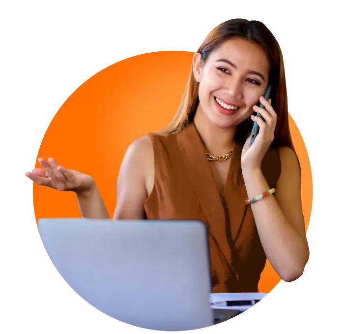 Real estate virtual assistant at work